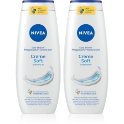 NIVEA Creme Soft Caring Shower Gel economy pack 2 x 500 ml