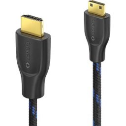 SONERO SON X-PHC021-010 - Mini HDMI to HDMI cable, 4K 60Hz, nylon, 1.0m