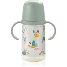 Suavinex Walk Second kids’ bottle with handles 6 m+ Green 270 ml