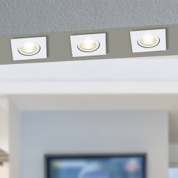 EGLO Saliceto downlight angular rotatable 2,700 K white