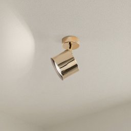 Argon Chloe downlight, swivelling, 1-bulb, brass-coloured steel