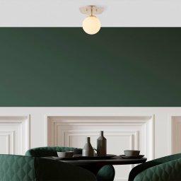 Opviq Ceiling light Well, gold-coloured, glass, Ø 20 cm, E14