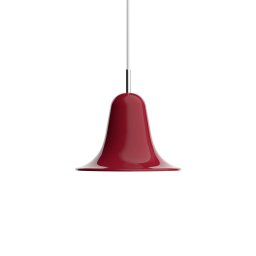 Verpan Pantop pendant light, cherry red, Ø 23 cm, metal, E14