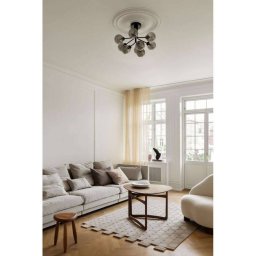 Nuura Aps Nuura Apiales 9 ceiling light, Ø 60 cm, black/smoke grey