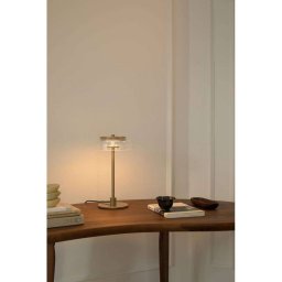 Nuura Aps Nuura LED table lamp Blossi, height 31 cm, gold-coloured/clear