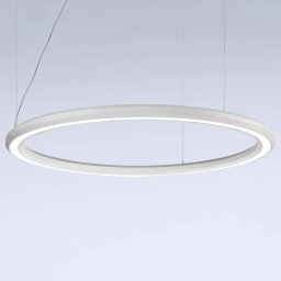 Marchetti LED pendant light Materica bottom Ø 120 cm white