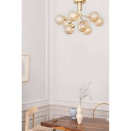 Nuura Aps Nuura Apiales 9 ceiling lamp, Ø 60 cm, brass/gold colour