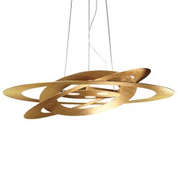 Marchetti LED pendant light Afelio gold leaf