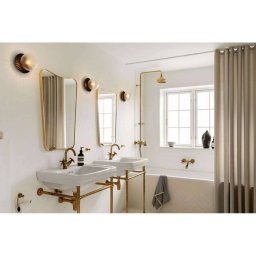 Nuura Aps Nuura Liila 1 wall lamp IP44 Ø 16 cm, black/clear