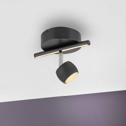 JUST LIGHT. GmbH JUST LIGHT. LED downlight Jarik, 1-bulb, black, 3,000 K