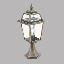 Searchlight New Orleans pillar light, black and gold