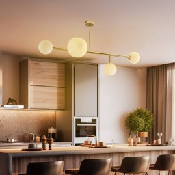 ALDEX Dione ceiling light, 4-bulb, gold