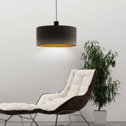 EGLO Concessa hanging lamp cappuccino/gold Ø 53 cm