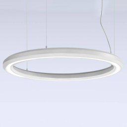 Marchetti LED pendant light Materica bottom Ø 90 cm white