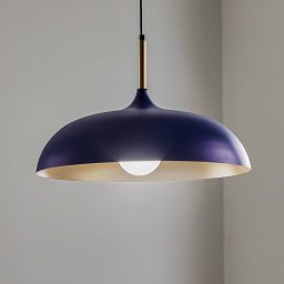 Eko-Light Lincoln pendant light, blue/gold