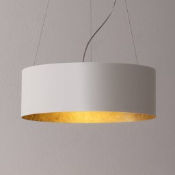 ICONE Olimpia LED pendant light with elegant gold leaf