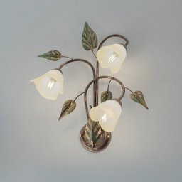 ONLI Miranda wall light, 3-bulb, bronze
