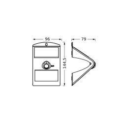 OSRAM LED solar wall lamp ENDURA FLOOD BUTTERFLY 1.5W sensor