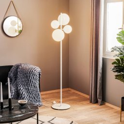 ALDEX Dione floor lamp, 4-bulb, white