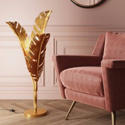 KARE Akile floor lamp in leaf design Height 123 cm