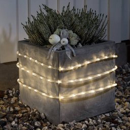 Konstsmide Christmas LED outdoor rope light 6 m sensor 96-bulb battery