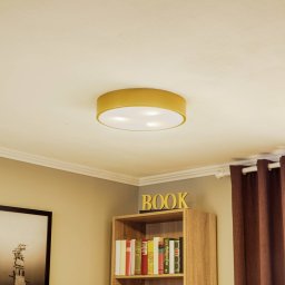 TEMAR LIGHTING Cleo 400 ceiling lamp, gold, sensor, IP20, Ø 40 cm, metal