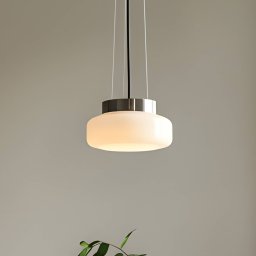 ALDEX BonBon pendant light, cream, Ø 16 cm, glass