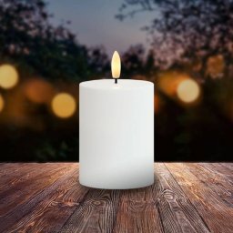 Sirius Sille LED candle, solar-powered, height 10 cm, white, IP44