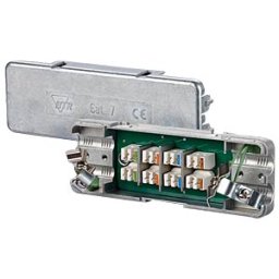 METZ CONNECT BTR 130863-E - Cat.7 cable connector, fully shielded metal housing