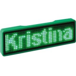 BERRYBASE LED NAME UN GR - LED nameplate, 11x44 pixels, USB - Frame: plain - LED: green