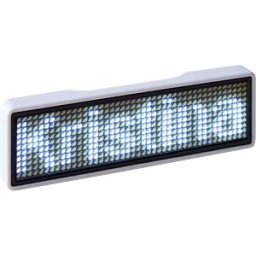 BERRYBASE LED NAME UN WS - LED nameplate, 11x44 pixels, USB - Frame: plain - LED white