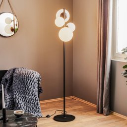 ALDEX Dione floor lamp, 4-bulb, black
