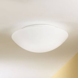 Fabas Luce Pandora ceiling light, Ø 20 cm, glass, white