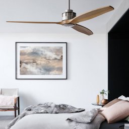 Beacon Lighting Beacon ceiling fan Airfusion Akmani, quiet, teak/chrome