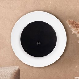 Näve Solan LED rechargeable table lamp, black/white, solar-powered, IP54