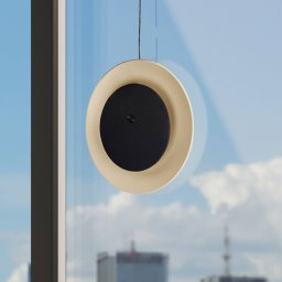 Näve Solan LED rechargeable table lamp, black/beige, solar-powered, IP54