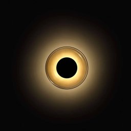 MARSET LED wall light Aura, Ø 18 cm, smoke grey/transparent