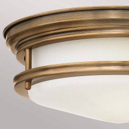 Quintiesse Hadrian outdoor ceiling light, bronze/opal white