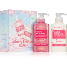 KUNDAL Honey & Macadamia Cherry Blossom Edition Gift Set for hair