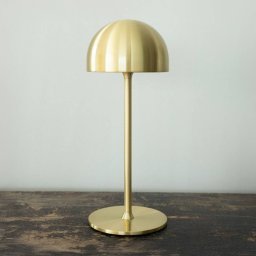 Sirius Tim LED rechargeable table lamp, brass colour, height 30 cm, IP54