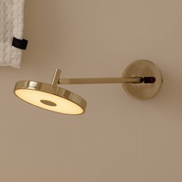 UMAGE LED wall lamp Asteria LONG HW, polished brass, 45 cm