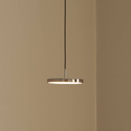 UMAGE LED pendant light Asteria Micro, polished steel, Ø 15 cm