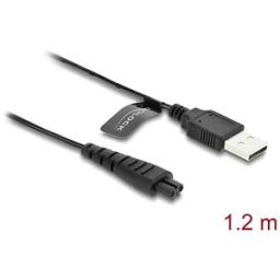 DELOCK 90985 - Remington shaver charger spare cable, 1.2 m