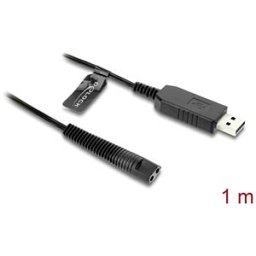 DELOCK 90980 - Braun shaver charger spare cable 1.0 m