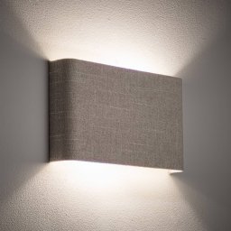 Nowodvorski Lighting Santana B wall light, cream, textile, width 25 cm, G9