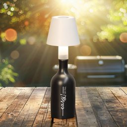 FH Lighting Fiocco LED bottle lamp, sand white, RGBW, IP54, dimmable