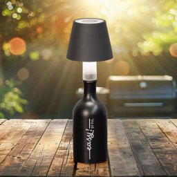 FH Lighting Fiocco LED bottle lamp, sand grey, RGBW, IP54, dimmable