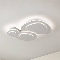 Lindby Delar LED ceiling light, 60 x 60 cm, CCT, dimmable