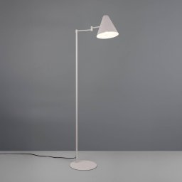 Trio Lighting Cosima floor lamp, light grey, height 126 cm, metal
