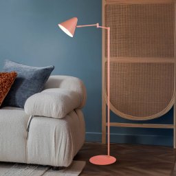 Trio Lighting Cosima floor lamp, apricot, height 126 cm, metal